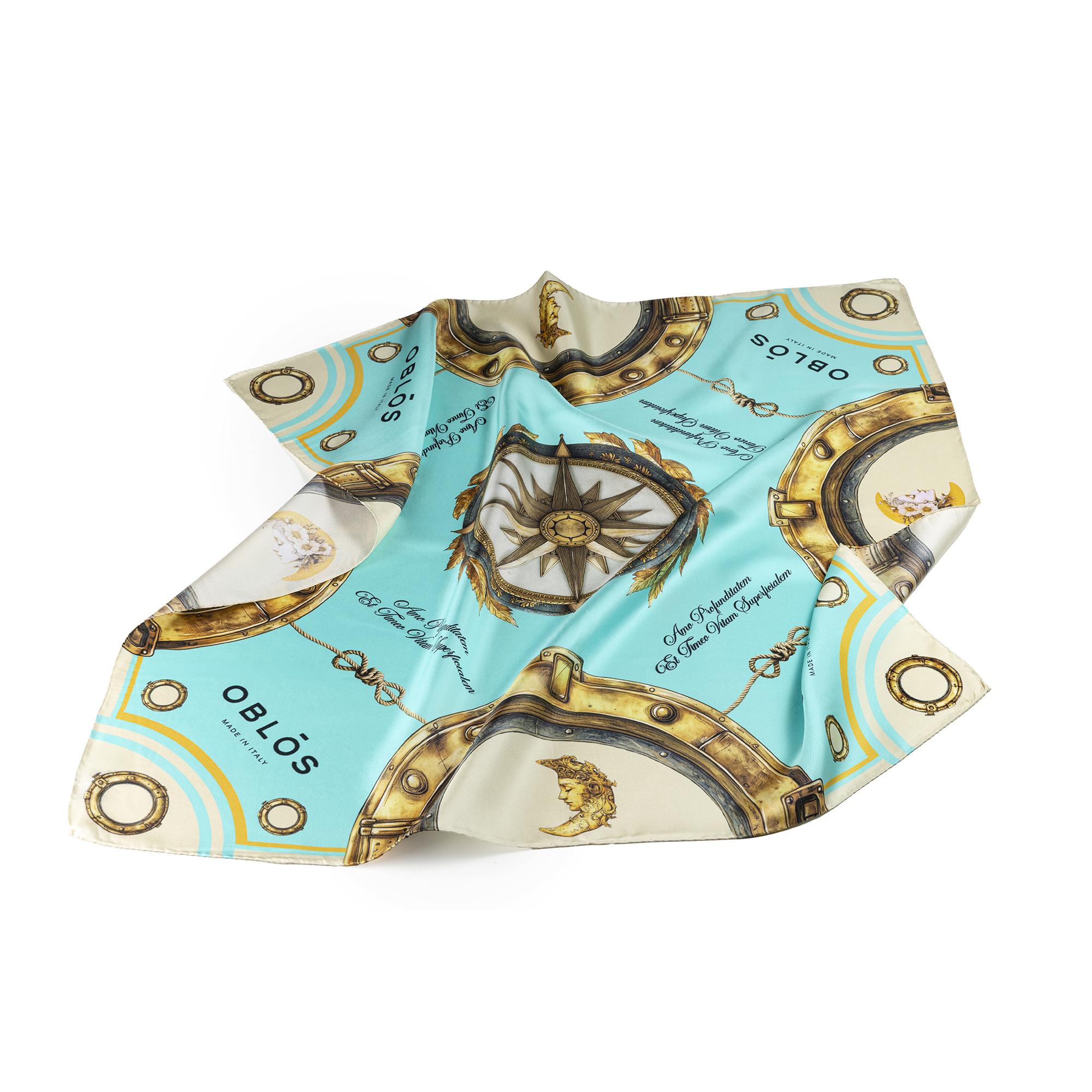 Dea Profundi elengantiae  - Collection  Carré  square in pure silk 90 X 90